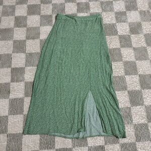Floral Green Women's Skirt